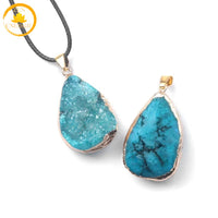pendentif goutte en aigue-marine∣ Zenbienetre.com