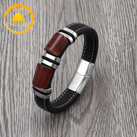 bracelet double plaque en œil de tigre porte-bonheur pour 
hommes∣ Zenbienetre.com