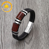 bracelet double plaque en œil de tigre porte-bonheur pour 
hommes∣ Zenbienetre.com