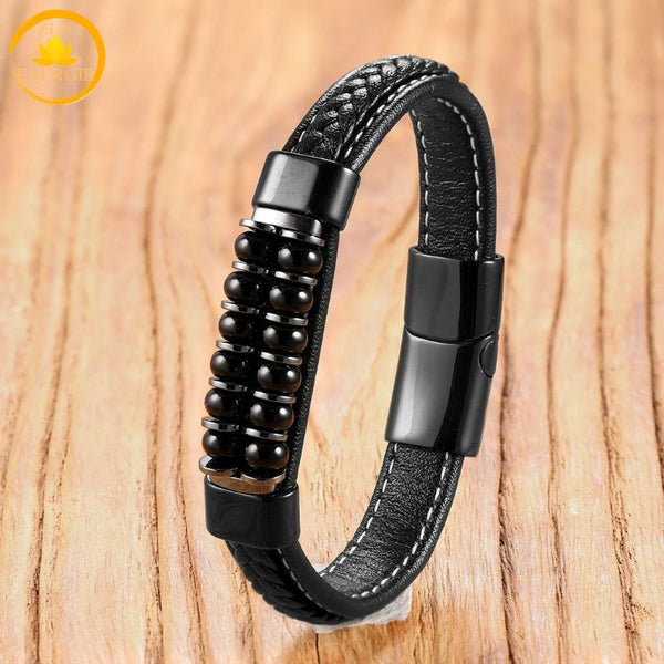 bracelet multi-pierres naturelles énergie, protection et 
harmonie∣ Zenbienetre.com