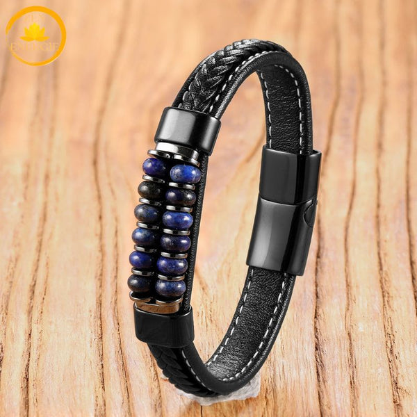 bracelet multi-pierres naturelles énergie, protection et 
harmonie∣ Zenbienetre.com