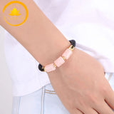 bracelet zen en calcédoine énergétique∣ Zenbienetre.com