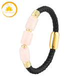 bracelet zen en calcédoine énergétique∣ Zenbienetre.com