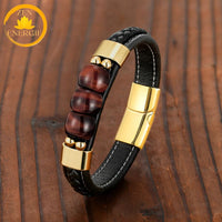 bracelet en œil de tigre pour hommes∣ Zenbienetre.com