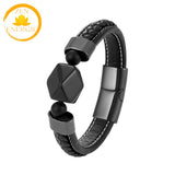 bracelet énergie spirituelle en améthyste naturelle et acier inoxydable∣ Zenbienetre.com