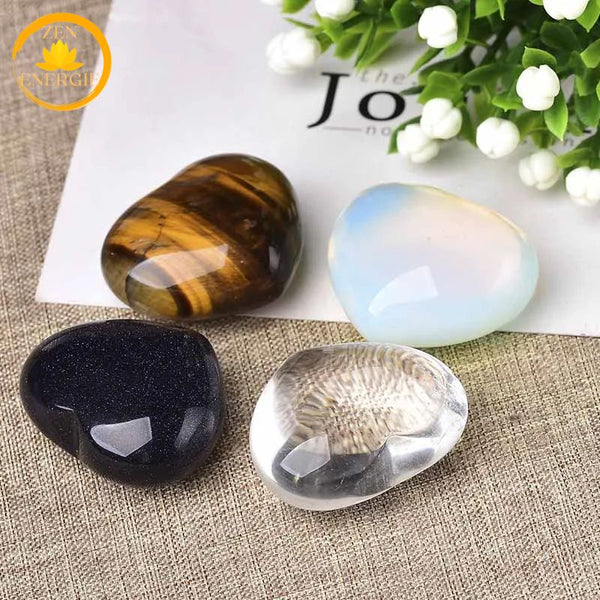 cœur en cristal de roche∣ Zenbienetre.com