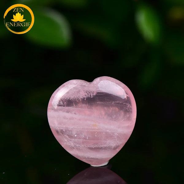 cœur en cristal de roche∣ Zenbienetre.com