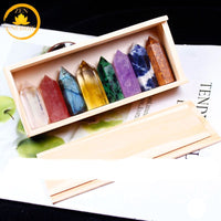 coffret de 6 baguettes de guérison en pierre naturelle∣ Zenbienetre.com