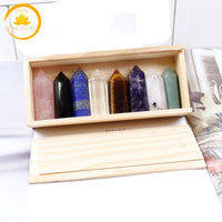coffret de 6 baguettes de guérison en pierre naturelle∣ Zenbienetre.com