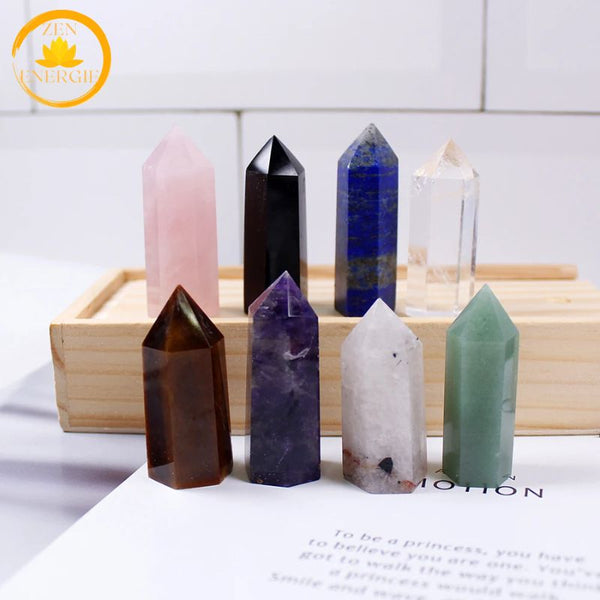 coffret de 6 baguettes de guérison en pierre naturelle∣ Zenbienetre.com