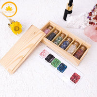 coffret de 6 bouteilles en cristal naturel∣ Zenbienetre.com
