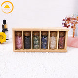 coffret de 6 bouteilles en cristal naturel∣ Zenbienetre.com