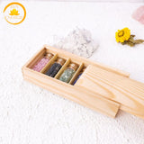 coffret de 6 bouteilles en cristal naturel∣ Zenbienetre.com