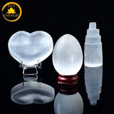 coffret de pierres de sélénite et cristaux naturels∣ Zenbienetre.com