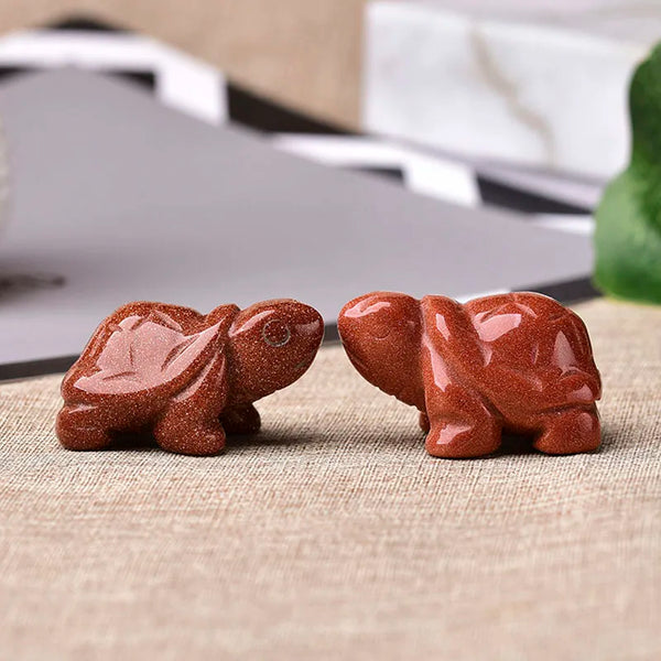 Tortues en pierre naturelle sculptée – Énergie positive et longévité ∣ Zenbienetre.com