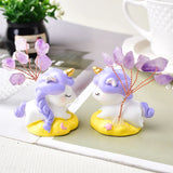 Figurine licorne en améthyste naturelle – Magie, intuition et protection ∣ Zenbienetre.com
