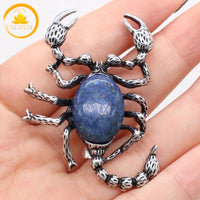 pendentif scorpion en cristal de roche naturel∣ Zenbienetre.com