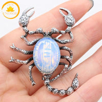 pendentif scorpion en cristal de roche naturel∣ Zenbienetre.com