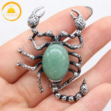 pendentif scorpion en cristal de roche naturel∣ Zenbienetre.com