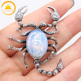 pendentif scorpion en cristal de roche naturel∣ Zenbienetre.com