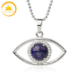 pendentif œil en cristal de roche naturel∣ Zenbienetre.com