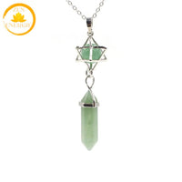 pendentif en cristal de roche à pointe naturelle∣ Zenbienetre.com