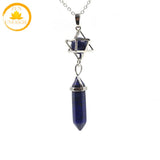 pendentif en cristal de roche à pointe naturelle∣ Zenbienetre.com