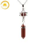 pendentif en cristal de roche à pointe naturelle∣ Zenbienetre.com