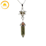 pendentif en cristal de roche à pointe naturelle∣ Zenbienetre.com