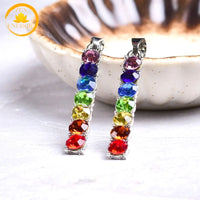 pendentif en zircon avec sept chakras∣ Zenbienetre.com