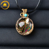 pendentif en cristal de roche 
naturel∣ Zenbienetre.com