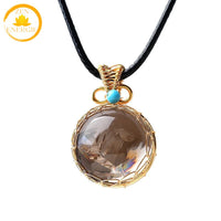 pendentif en cristal de roche 
naturel∣ Zenbienetre.com