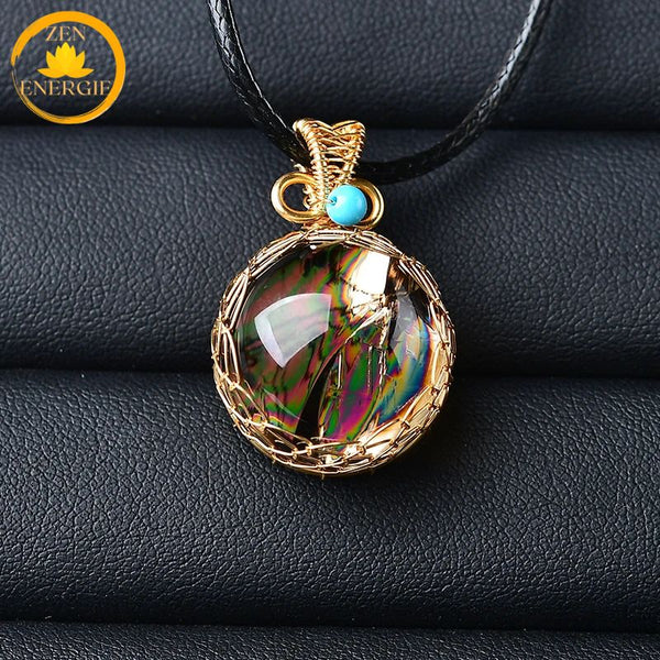 pendentif en cristal de roche 
naturel∣ Zenbienetre.com