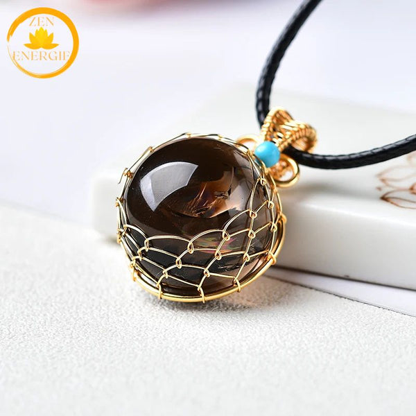 pendentif en cristal de roche 
naturel∣ Zenbienetre.com