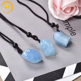 pendentif en pierre de cristal de roche brute∣ Zenbienetre.com