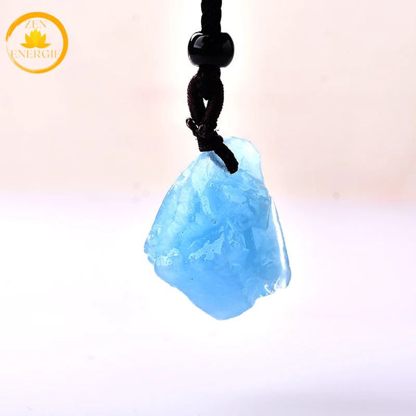 pendentif en pierre de cristal de roche brute∣ Zenbienetre.com