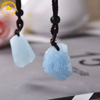 pendentif en pierre de cristal de roche brute∣ Zenbienetre.com