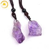 pendentif en pierre de cristal de roche brute∣ Zenbienetre.com