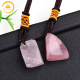 pendentif en pierre de cristal de roche brute∣ Zenbienetre.com