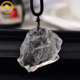 pendentif en pierre de cristal de roche brute∣ Zenbienetre.com
