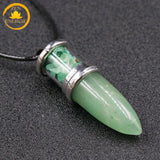 pendentif en pierre de cristal de roche∣ Zenbienetre.com