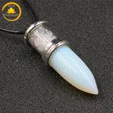 pendentif en pierre de cristal de roche∣ Zenbienetre.com