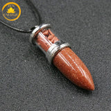 pendentif en pierre de cristal de roche∣ Zenbienetre.com