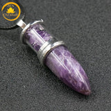 pendentif en pierre de cristal de roche∣ Zenbienetre.com