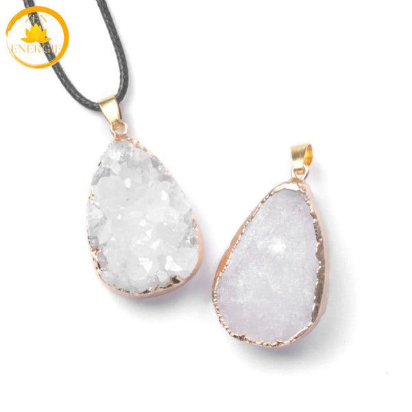 pendentif goutte en aigue-marine∣ Zenbienetre.com