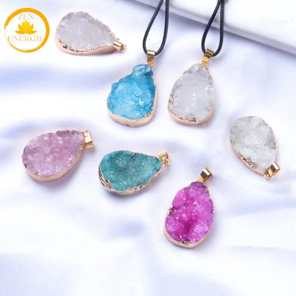 pendentif goutte en aigue-marine∣ Zenbienetre.com