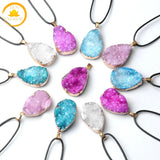 pendentif goutte en aigue-marine∣ Zenbienetre.com