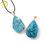 pendentif goutte en aigue-marine∣ Zenbienetre.com