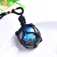 pendentif pierre de lune en labradorite naturelle∣ Zenbienetre.com