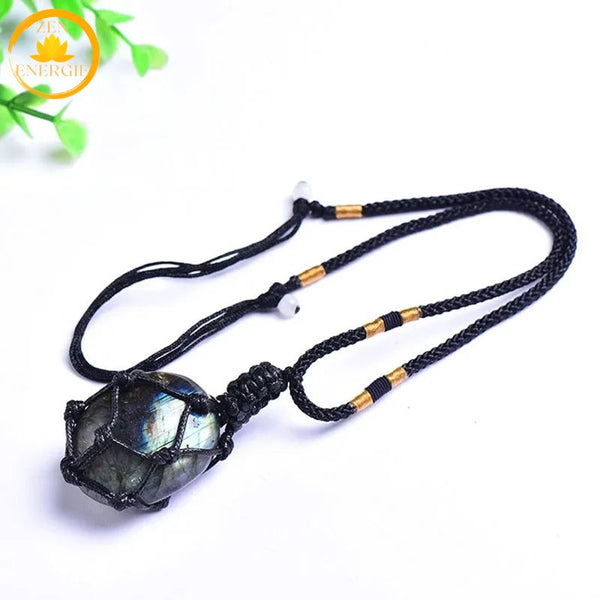 pendentif pierre de lune en labradorite naturelle∣ Zenbienetre.com
